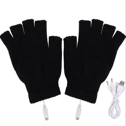 Restez au chaud - Mitaine chauffante USB Gants chauffant noir